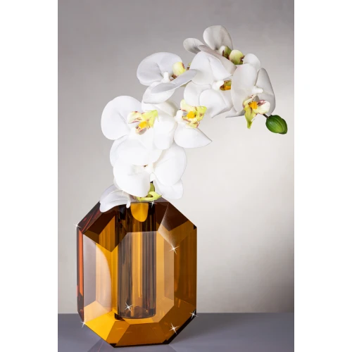 VASO IN CRISTALLO AMBRA - RANOLDI