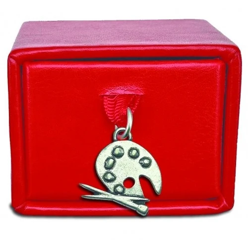 Scatolina porta confetti con tavolozza colori per laurea in ARTE 