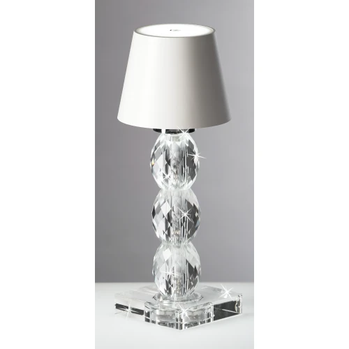 LUME IN CRISTALLO LED TOUCH - BIANCO