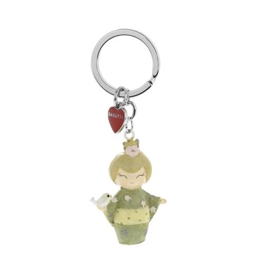 KOKESHI CON COLOMBA VERDE