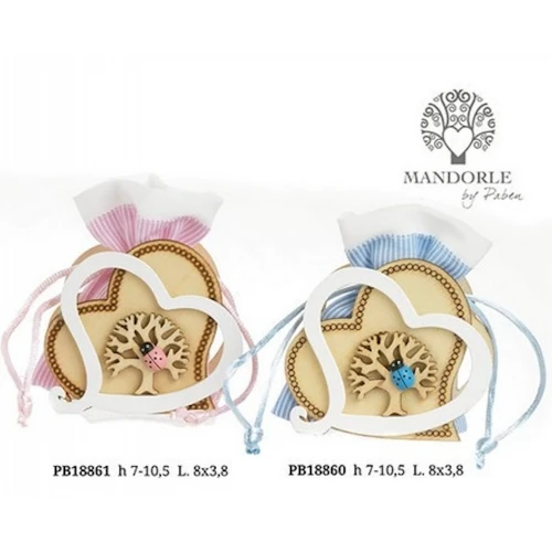 SACCHETTINO CONFETTI COCCINELLA ROSA CM.7