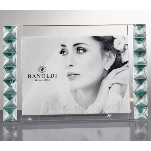 Portafoto in Cristallo RANOLDI verde chiaro - Bomboniere Matrimonio