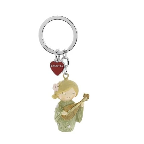 KOKESHI CON MANDOLINO VERDE