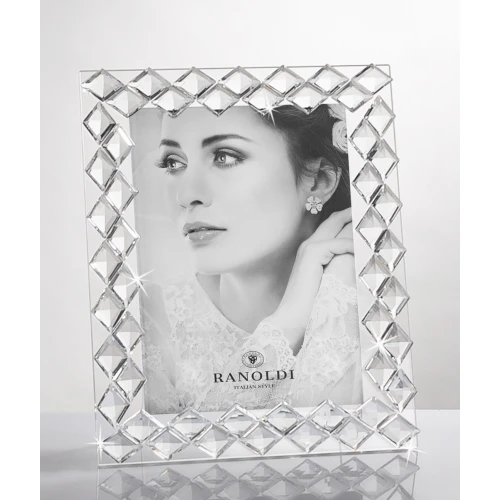PORTAFOTO MODERNO IN CRISTALLO cm.18X23 - RANOLDI