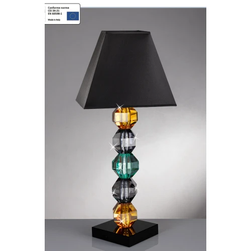 LUME IN CRISTALLO AMBRA ANTRACITE VERDE CHIARO - RANOLDI