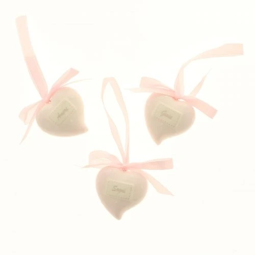 Dolce cuore in porcellana con fiocco