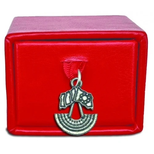 Scatolina porta confetti con ciondolo parlamento europeo per laurea in scienze politiche