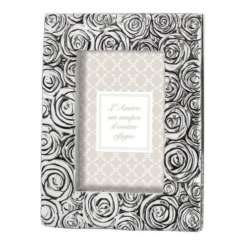 Cornice roselline argento