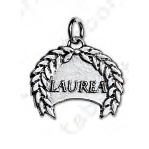 Ciondolo corona alloro - Bomboniera laurea