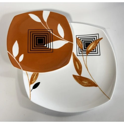 Servizio di piatti in porcellana bone china DECORATO A MANO