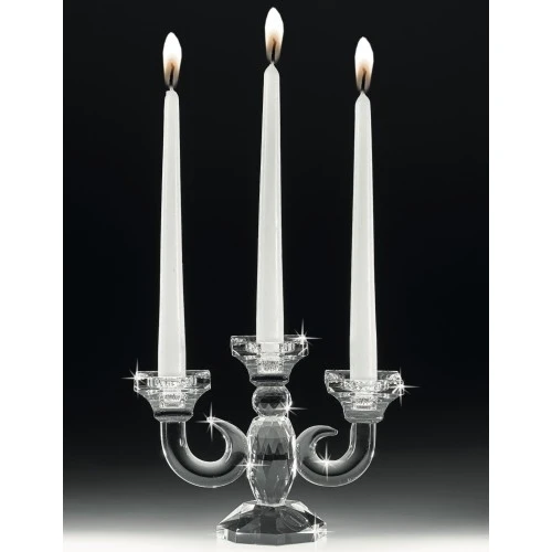 CANDELABRO 3 LUCI IN CRISTALLO RANOLDI