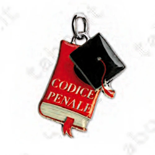 Ciondolo codice penale - Bomboniera laurea