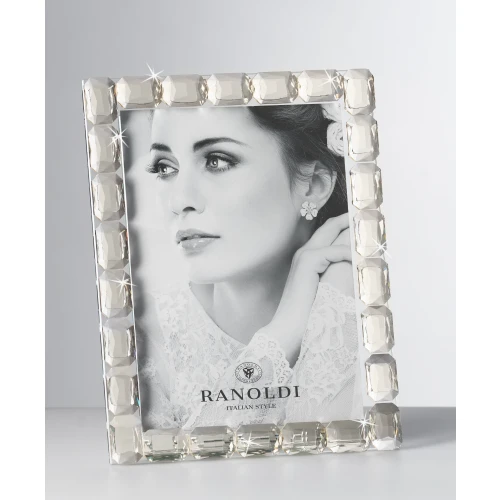 PORTAFOTO IN CRISTALLO AMBRA cm.13X18 - RANOLDI