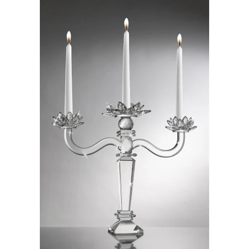 CANDELABRO 3 FIAMME IN CRISTALLO - RANOLDI 