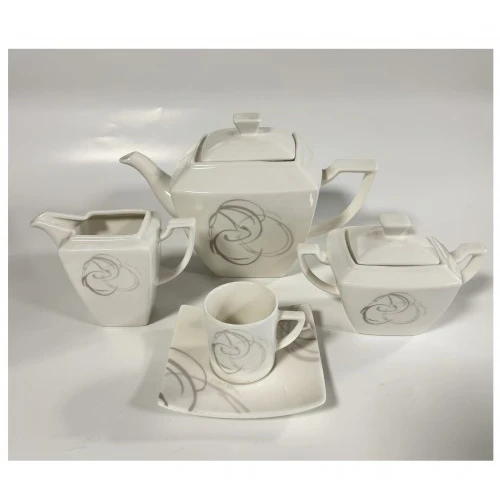 SERVIZIO DI CAFFE' IN PORCELLANA PIERRE CARDIN 12 TAZZE