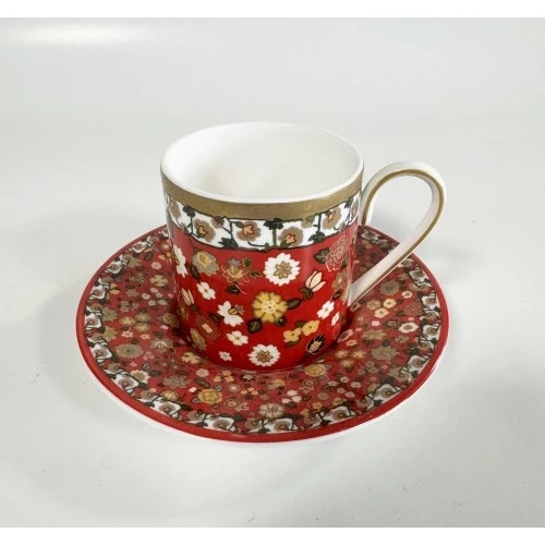 TAZZINA IN BONE CHINA DA COLLEZIONE VALENTINO HOME DECORO ETNICO