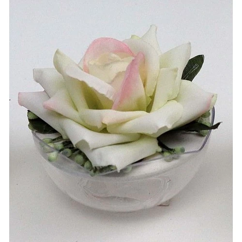 OFFERTA - Scatola PVC portaconfetti con rosa