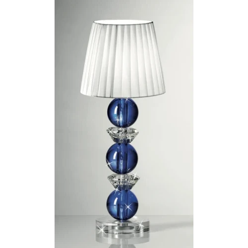 LUME RANOLDI IN CRISTALLO SFERE BLU CM.45