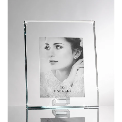 PORTAFOTO MODERNO IN CRISTALLO cm.20x25