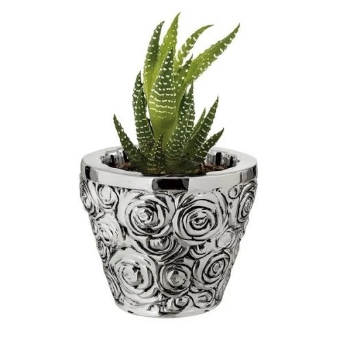 Vasetto rose argento