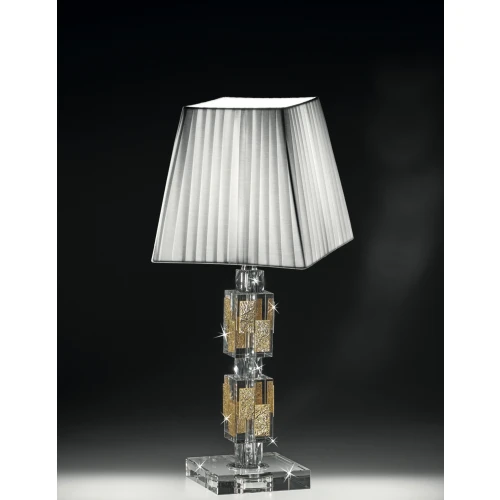 LAMPADA IN CRISTALLO DECORI DORATI - RANOLDI