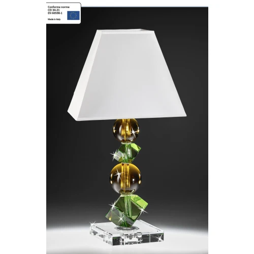 LUME IN CRISTALLO GIALLO-VERDE - RANOLDI
