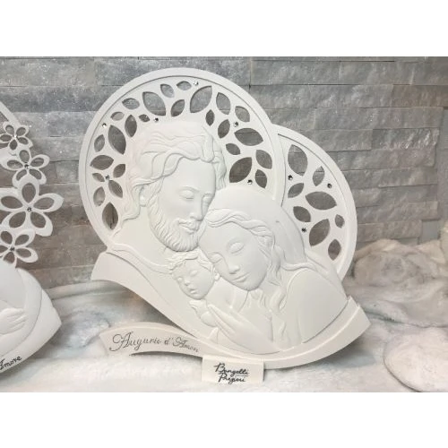 Icona sacra famiglia con strass