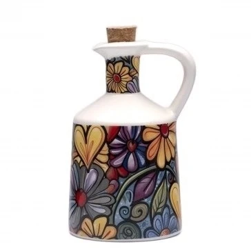 Oliera in Porcellana Cuorematto Fiore24 - Bomboniera Matrimonio Solidale e Utile 350 ML