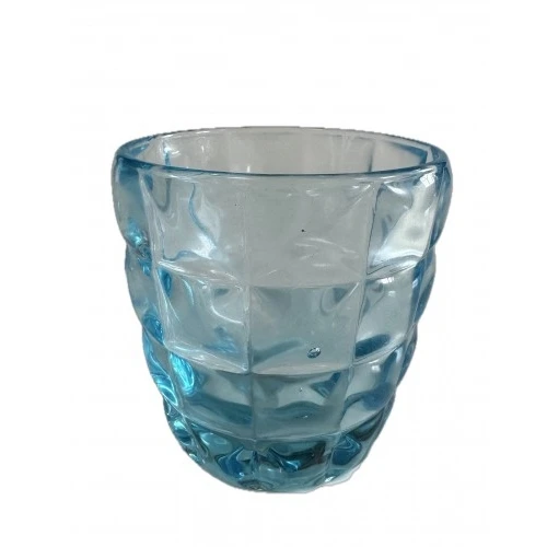 SET 6 BICCHIERE ACQUA-BIBITA IN VETRO TURCHESE