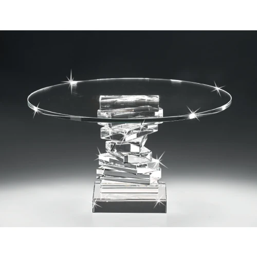 ALZATA CENTRO TAVOLA IN CRISTALLO - RANOLDI