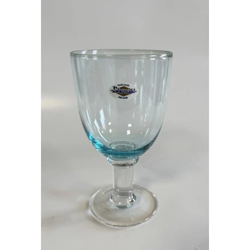 SET 6 BICCHIERI IN VETRO A GAMBO ALTO COLORE TURCHESE