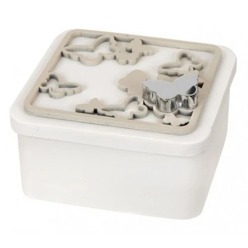 Scatolina farfalle inserto argento