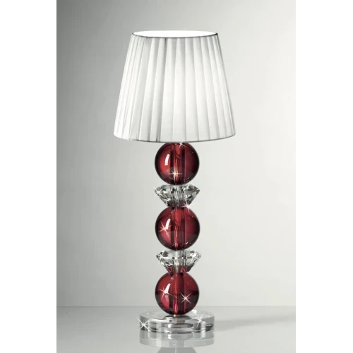 LUMETTO RANOLDI IN CRISTALLO SFERE rosse CM.45