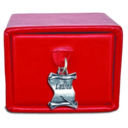 Scatolina porta confetti con pergamena per laurea