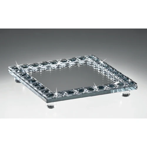 VASSOIO SPECCHIO CON GEMME - RANOLDI