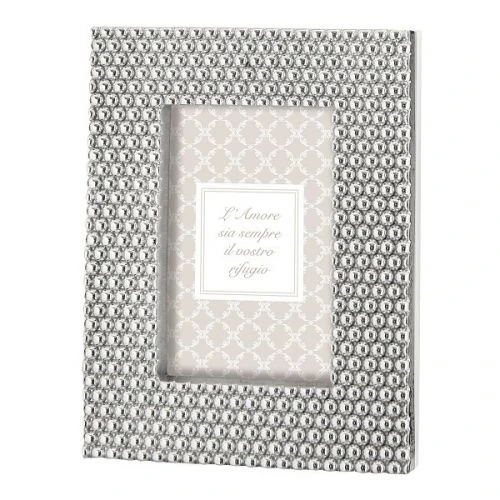 Cornice pallini argento