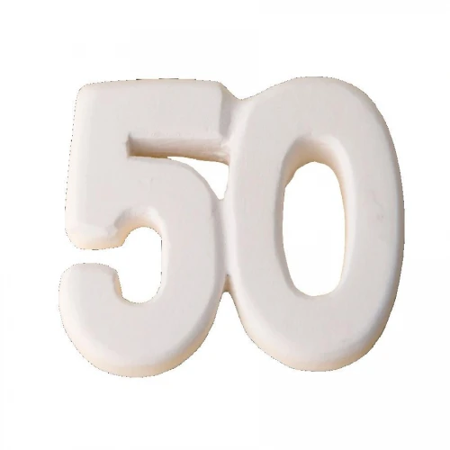 Gessetto a forma di 50ESIMO