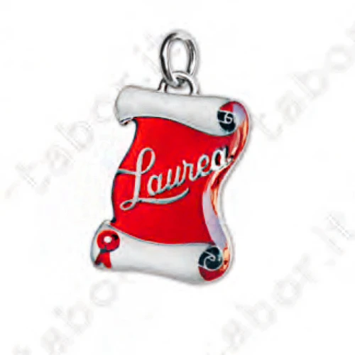 Ciondolo pergamena - Bomboniera laurea