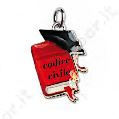 Ciondolo codice civile - Bomboniera laurea