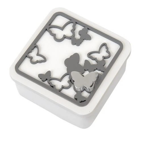 Scatolina farfalle inserto argento