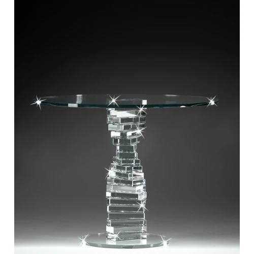 TAVOLO IN CRISTALLO CON GEMME - RANOLDI