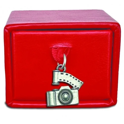 Scatolina porta confetti con pellicola e macchina fotografica per laurea in FOTOGRAFIA