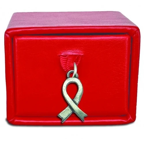 Scatolina porta confetti con ciondolo nastro rosa per laurea in ONCOLOGIA