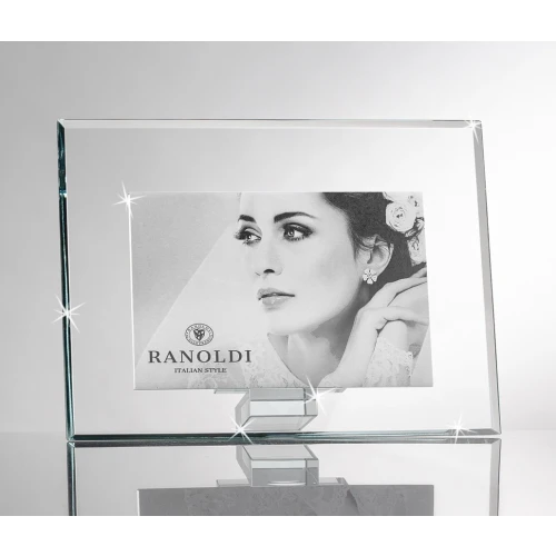 PORTAFOTO MODERNO IN CRISTALLO cm.25x20