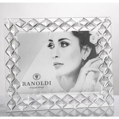 PORTAFOTO MODERNO IN CRISTALLO cm.23X18 - RANOLDI