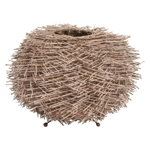 Lampada in rattan fango - L'OCA NERA