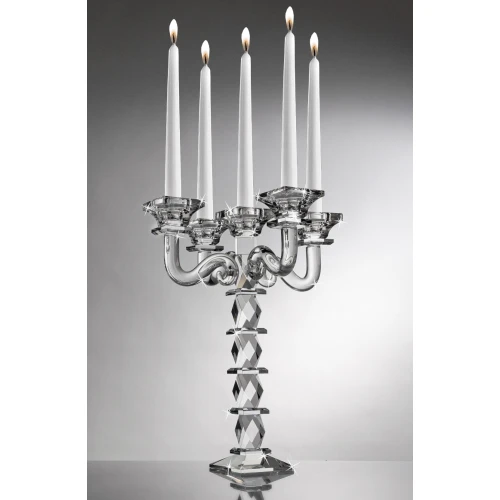 CANDELABRO 5 FIAMME IN CRISTALLO - RANOLDI 