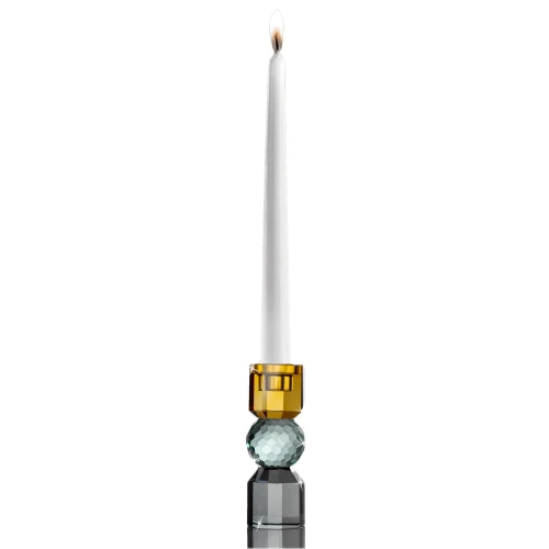 CANDELABRO 1 FIAMME IN CRISTALLO COLORATO - RANOLDI 