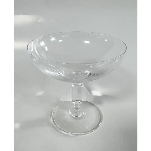 SET 6 COPPE CHAMPAGNE/MACEDONIA IN PREGIATO CRISTALLO FRANCESE ROYAL DE CHAMPAGNE