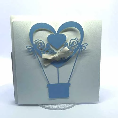 Partecipazioni Matrimonio Mongolfiera Azzurra